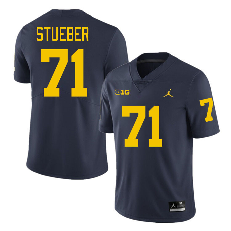 Andrew Stueber Michigan Jersey,Michigan Wolverines #71 Andrew Stueber Jersey Youth-Navy